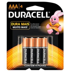 PILHA DURACELL AAA ALCALINA 4UN