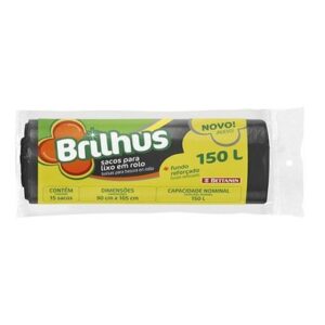 SACO LIXO BRILHUS 150L UN