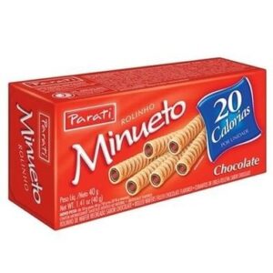 BISCOITO WAF PARATI ROLINHO CHOC 40GR
