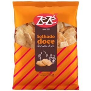 BISCOITO ZEZE FOLHADO DOCE 300GR