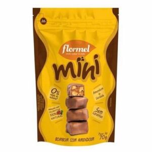 BOMBOM FLORMEL C/AMENDOIM ZERO MINI 70GR