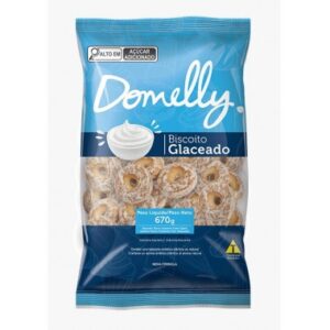 BISCOITO DOMELLY GLACEADOS BRANCO 560GR