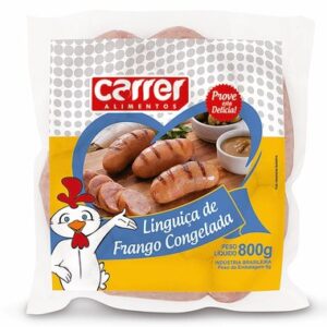 LINGUICA CARRER FRANGO CONG 800GR