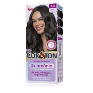 TINTA COR&TON PRETO INT SEM AMONIA 1 0